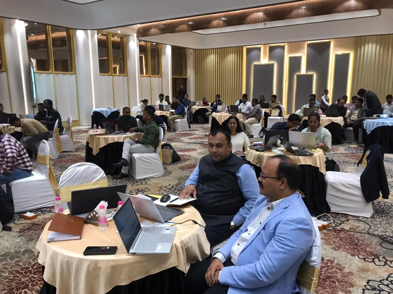 Participants during focused practice time